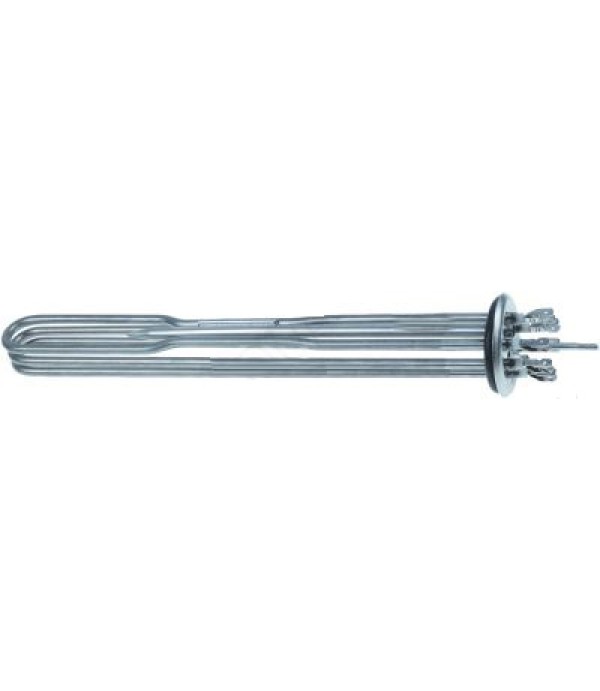 Rezistenta  masina de spalat vase, marmita,  putere 5000W, alimentare 230V, 3circuite, montare pe Ø47,5mm, lungime -320mm, latime-34mm, inaltime-33mm, dimensiuni teaca termostat 7x220mm