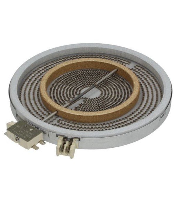 Rezistenta ceramica radianta, ø250mm, 2500W, 230V, 2circuite, regulator energie pentru plita vitroceramica