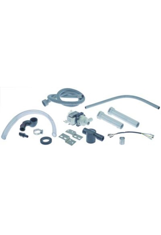 Chit sistem de evacuare apa pentru masina de spalat vase HOBART, WINTERHALTER. Compus din pompa HANNING tip BE22B3-725, si chit complet de montaj inclusiv 2 filtre