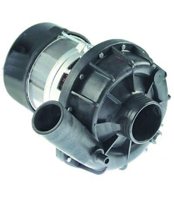 Pompa masina de spalat vase, producator ALBA PUMPS, C&A,  tip C380A, intrare de Ø63mm, iesire de Ø48mm, alimentare 230V 50Hz, 1faza, putere 0,74kW( 1HP), lungime 245mm