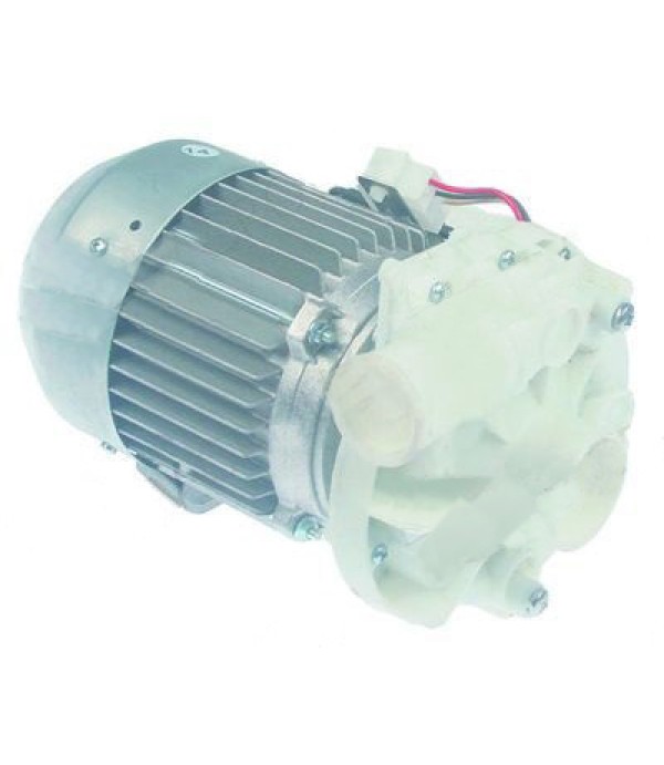 Pompa apa masina de spalat vase PALUX, producator FIR tip B250.1500, intrare de 50mm, iesire de 37mm, alimentare 230V 50Hz, 1 faza, putere 0,9kW ( 1,2Hp), Lungime 265mm 