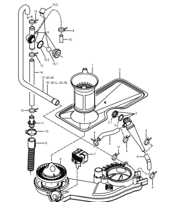 Con turbionar Mediamat set golire masina spalat vase Winterhalter 