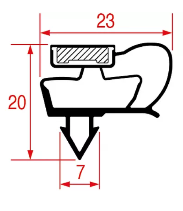 Garnitura usa frigider, dulap frigorific lungime 2500mm