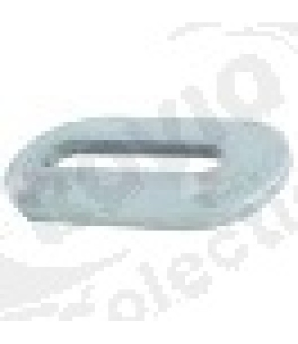 Door bumper slotted hole disc