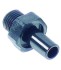 Furtun conector, filet 1/4" drept, diametru 10mm, lungime 20mm, material plastic