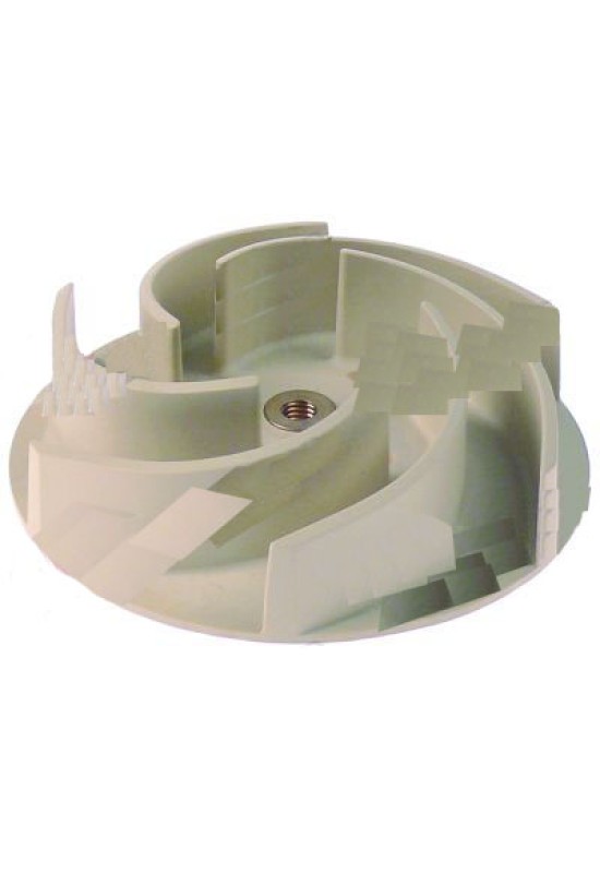 turbina masina spalat vase Comenda, Hoonved, Silanos,  ø 120 mm, inaltime 43mm, pentru pompa tip  ZF800DX,  ø ax 12 mm, rotatie stanga