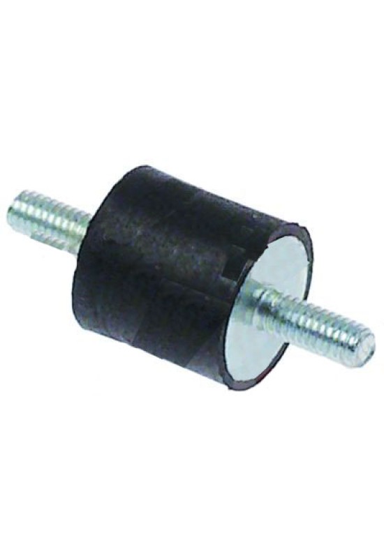 amortizor de vibratie masina cafea Astoria, Cookmax, WEGA  inaltime 15mm,  ø 15mm, filet M4, lungime filet 2x10mm