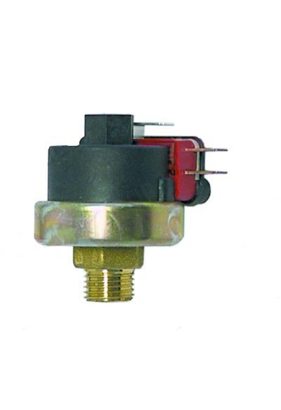 Presostat control expresor, diametrul 38mm, interval presiune 0,5-1,2bar, reglat la 1 bar, filet 1/4", 16 A, 250 V