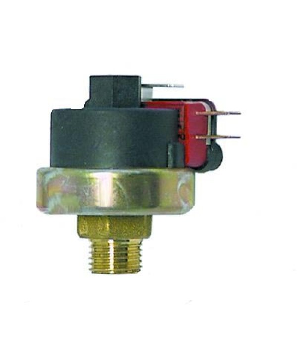 Presostat control expresor, diametrul 38mm, interval presiune 0,5-1,2bar, reglat la 1 bar, filet 1/4", 16 A, 250 V