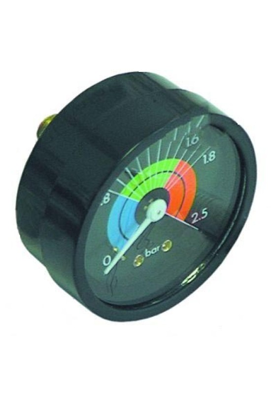 Manometru expresor Grimac, La Cimbali, ø 57mm, presiune 0 – 2.5 bar, 1/8’’, conexiune pe spate