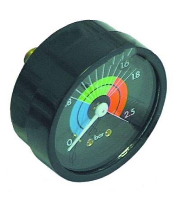 Manometru expresor Grimac, La Cimbali, ø 57mm, presiune 0 – 2.5 bar, 1/8’’, conexiune pe spate