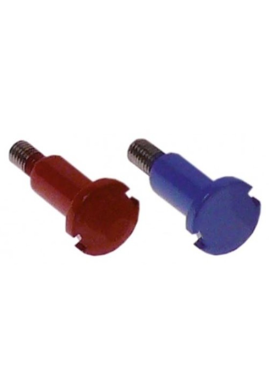 Indicatori apa rece, calda, ROSU/ALBASTRU cu surub