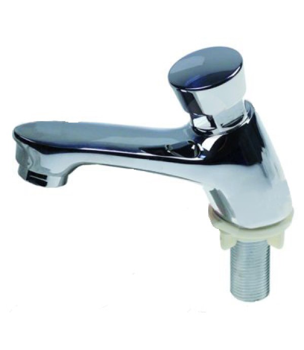 Baterie lavoar cu autoinchidere, conexiune apa de ½”, cromata, se poate folosi pentru apa calda sau rece. Producator GASTROTOP Germania