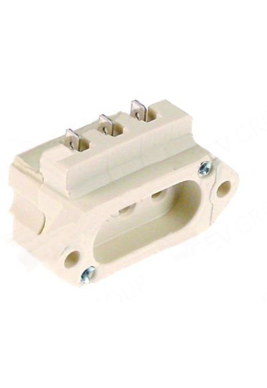 Conector ceramic pentru rezistenta  grill, putere 2000W, alimentare 230V, lungime-327mm, latime 228mm, 3 varfuri, conectori tata 
