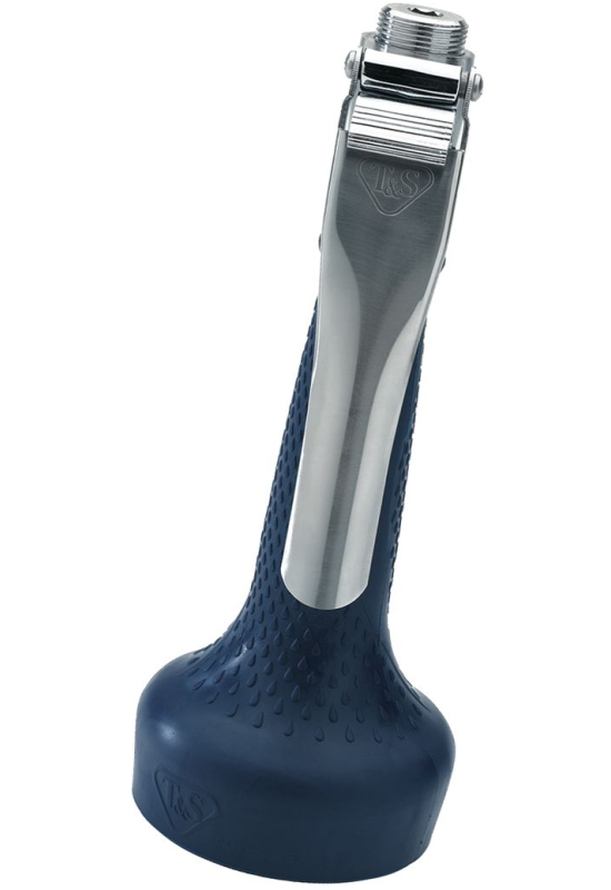 Dus spalare albastru T&S cu clapeta ergonomica 
