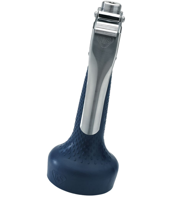 Dus spalare albastru T&S cu clapeta ergonomica 