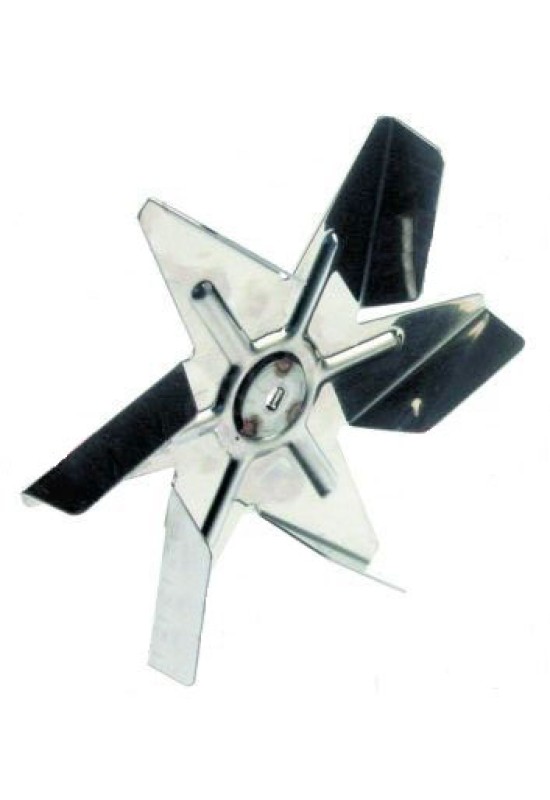 Turbina ventilator cuptor, diametrul de 150mm, fixare pe ax de 6x5mm. Pentru motor ventilator HANNING tip EMB-30-028