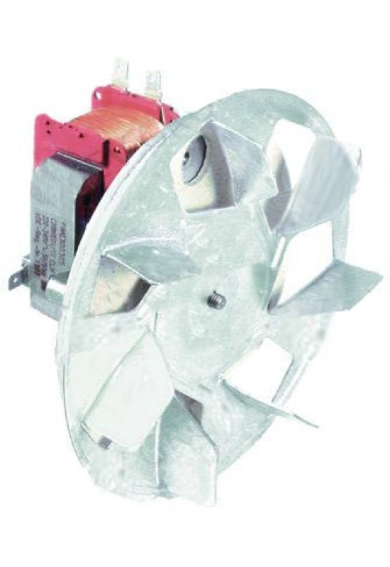 Ventilator aer cald pentru cuptor. Ventilator producator FIME tip C20X0E01/15CLH,alimentare 220-230V, putere 32W, diametru turbina 155mm, distanta intre gaurile de fixare(L4) – 87mm.Pentru MODULAR, ELECTROLUX, JUNO, SOGECO