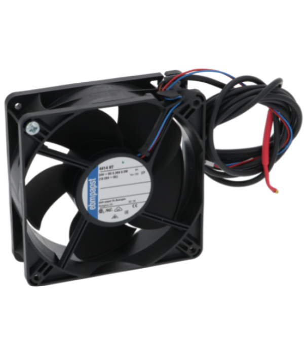 Ventilator EBMPAPST model 4414HT cu sonda temperatura pentru racire placa electronica cuptor Rational, patrat 119x119mm 