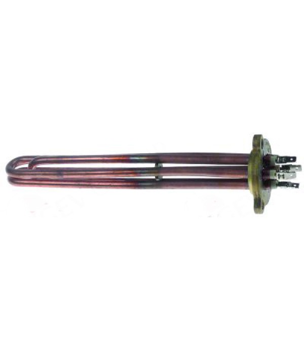 Rezistenta boiler expresor Pavoni, 3 circuite, putere 2870-3130W, 230/240V, montare pe interior de 40mm si distanta intre gauri (masurare la jumatatea gaurilor) conform schitei de 51mm, teaca pentru termostat pozitionata central