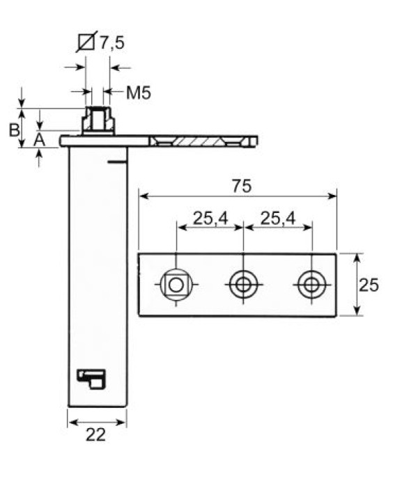 Balama superioara cu arc pentru masa rece FORCAR,  MBM, ZANUSSI, MODULAR, ELECTROLUX-PROFESSIONAL, SAGI