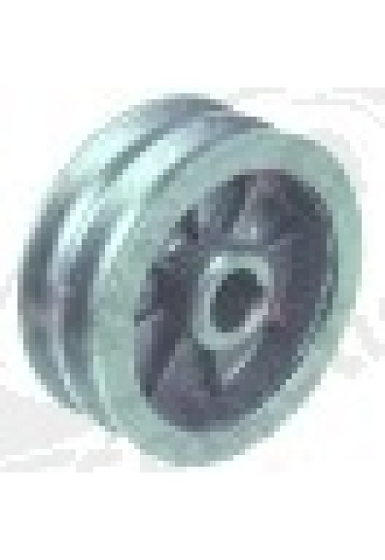 Round belt pulley disc o 76mm 2-fold