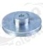 V-belt pulley disc o 133mm shaft intake o 16mm