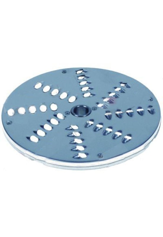 Disc razuire model DT9, diametrul exterior de 205mm, fixare pe ax de 19mm, grosime de razuire 9mm, partea inferioara confectionata din aluminiu partea superioara din otel inox. Pentru SIRMAN, GAM, COOKMAX