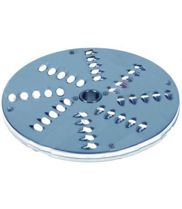 Disc razuire model DT9, diametrul exterior de 205mm, fixare pe ax de 19mm, grosime de razuire 9mm, partea inferioara confectionata din aluminiu partea superioara din otel inox. Pentru SIRMAN, GAM, COOKMAX