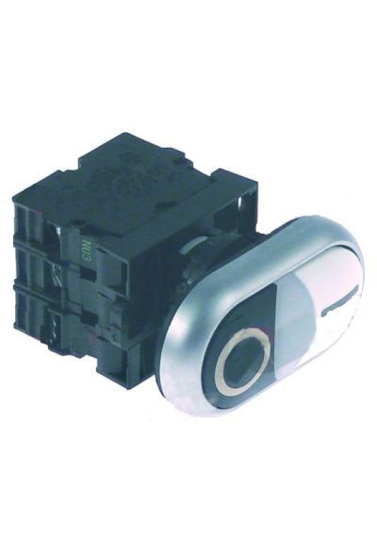 Intrerupator, buton pornit/oprit masina de tocat carne, fierastrau oase FIMAR, montare pe Ø22mm, alimentare 230V 6A 