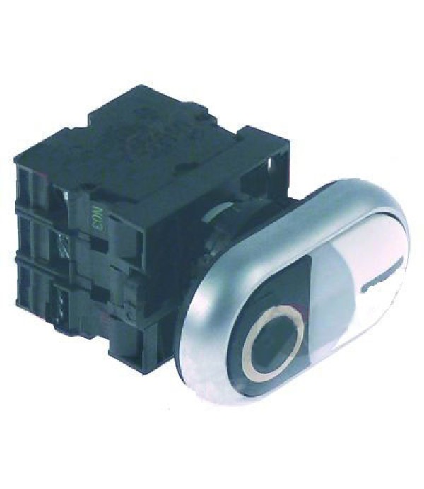 Intrerupator, buton pornit/oprit masina de tocat carne, fierastrau oase FIMAR, montare pe Ø22mm, alimentare 230V 6A 