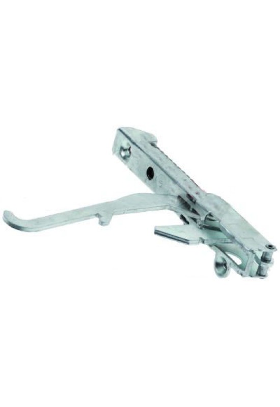 Balama usa cuptor, lungime levier 126mm, montare pe 118mm, grosime arc 3,7mm, se monteaza pe partea stanga