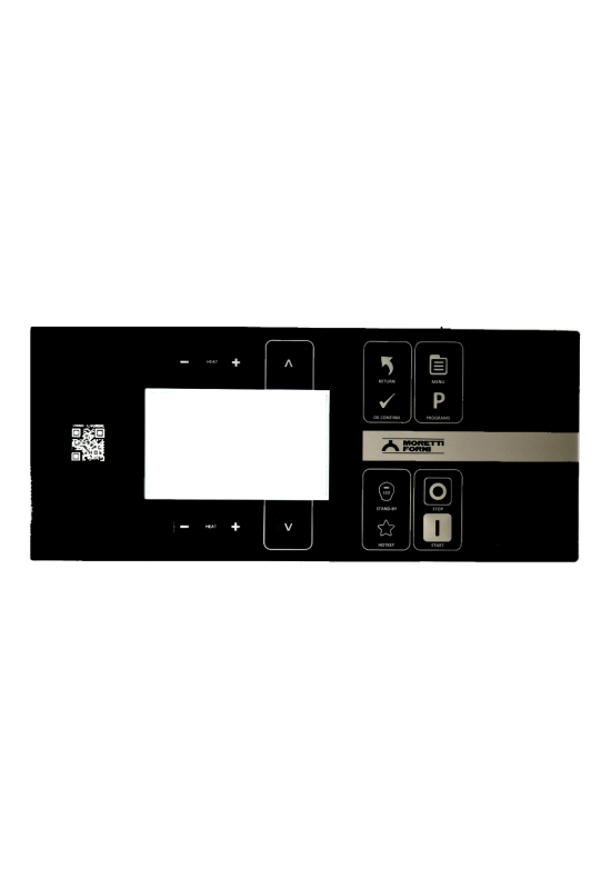 Folie tastatura cuptor cu banda pentru pizza, covrigi Moretti Forni