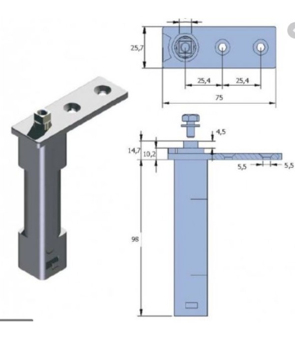 Balama cu arc pentru frigider, dulap frigorific, masa rece, INFRICO