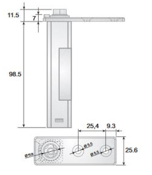 Balama cu arc pentru frigider, dulap frigorific, masa rece, INFRICO
