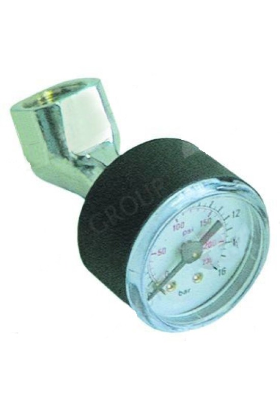 Manometru verificare presiuni de erogare, presiuni masurate 0-16bar, diametrul de Ø40mm, fixare pe filet de 3/8”