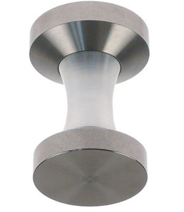 Presa cafea-tamper din otel inox cu doua capete plane de presare ø 53/58mm