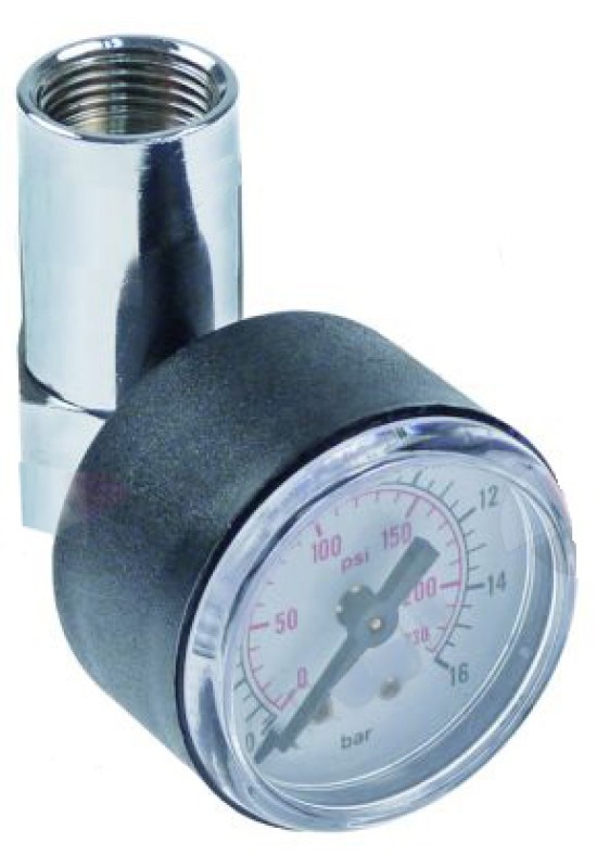Manometru verificare presiuni de erogare, presiuni masurate 0-16bar, diametrul de Ø40mm, fixare pe filet de 3/8”