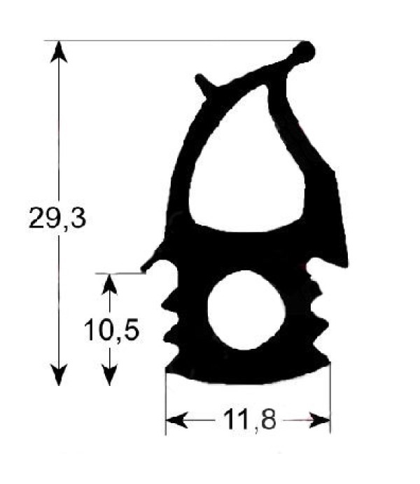 Garnitura usa cuptor Electrolux profil 2760, latime 480mm, lungime 755mm