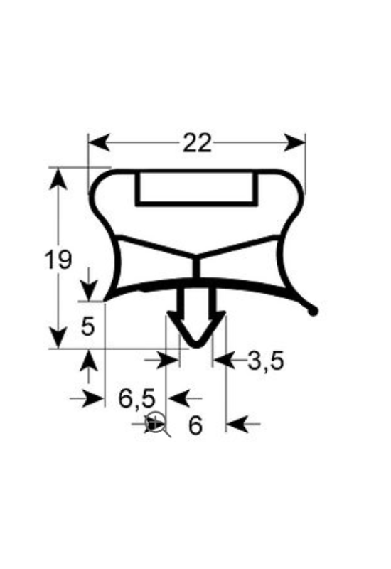 Garnitura usa dulap frigorific, frigider Cookmax, Lohberger, Olis, Polaris 595x1565mm