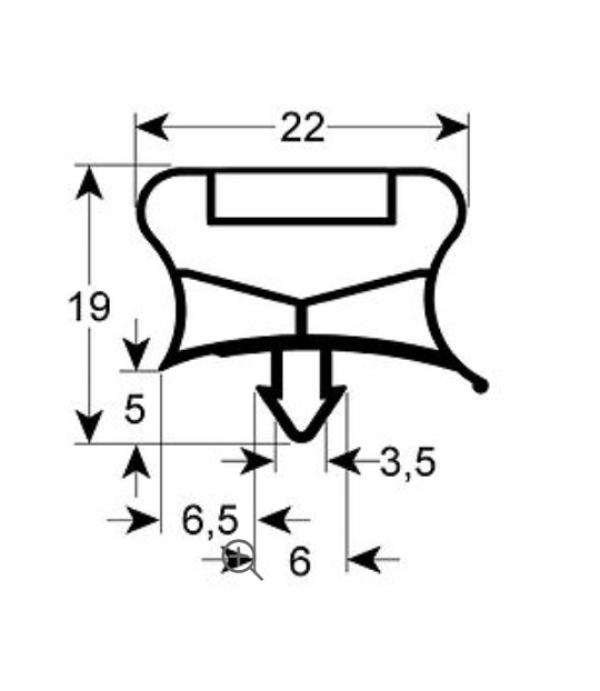 Garnitura usa dulap frigorific, frigider Cookmax, Lohberger, Olis, Polaris 595x1565mm