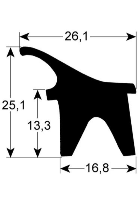 Garnitura usa cuptor, convectomat Foinox, Bertos 700x480mm
