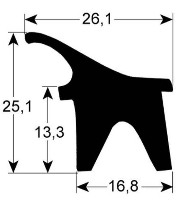 Garnitura usa cuptor, convectomat Foinox, Bertos 700x480mm