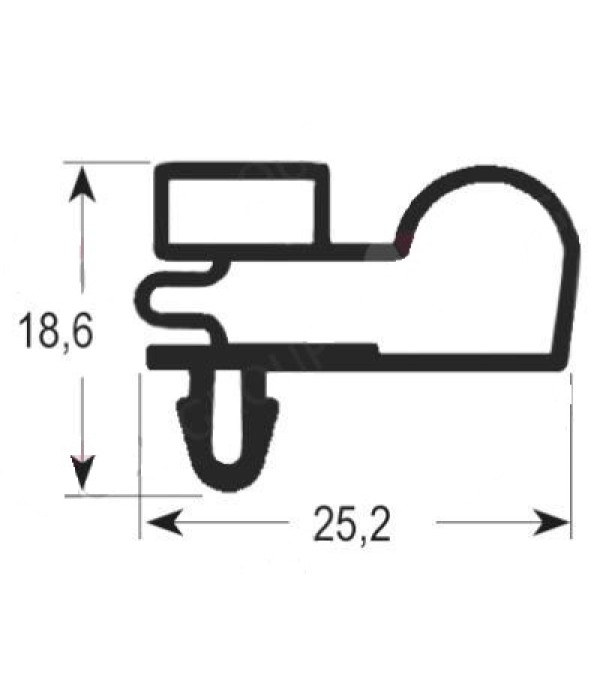 Garnitura refrigerare masa frigorifica Desmon, Diamond, Modular  dimensiuni 625x415mm 