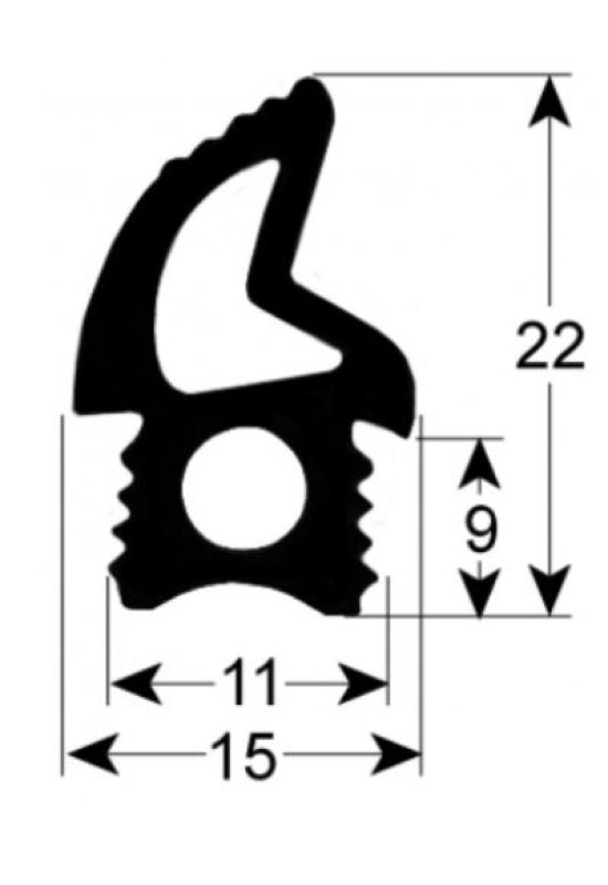 Garnitura, cheder usa cuptor UNOX, lungime-2200mm