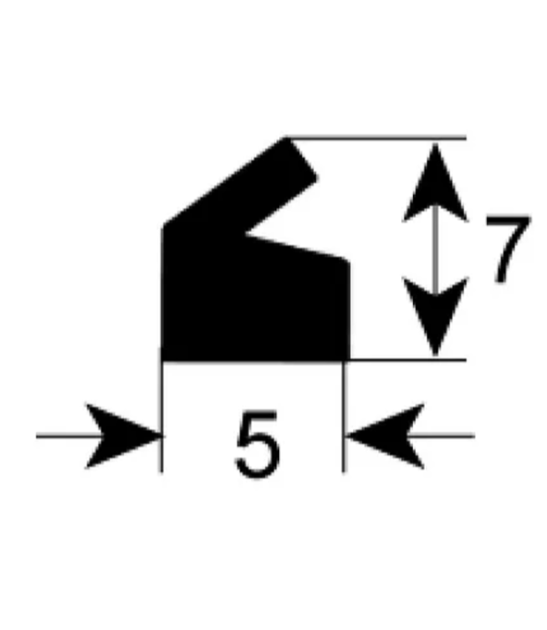 Garnitura silicon capac masina vidat, aparat taiat legume Sammic, lungime 1700mm