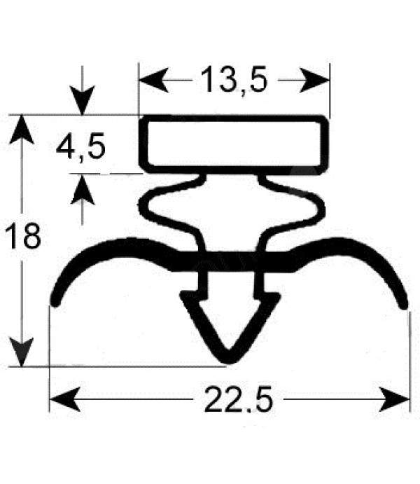 Garnitura refrigerare profil 9171 latime 585mm, lungime 1555