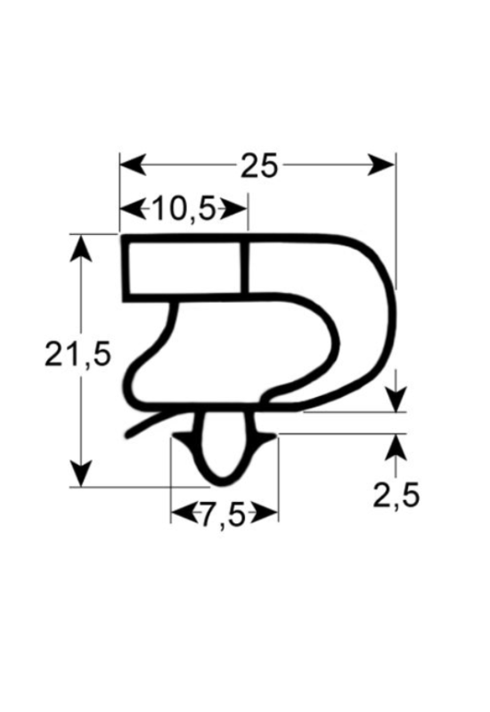 Garnitura usa dulap frigorific, frigider Forcar, Fimar, Cookmax 460x592mm