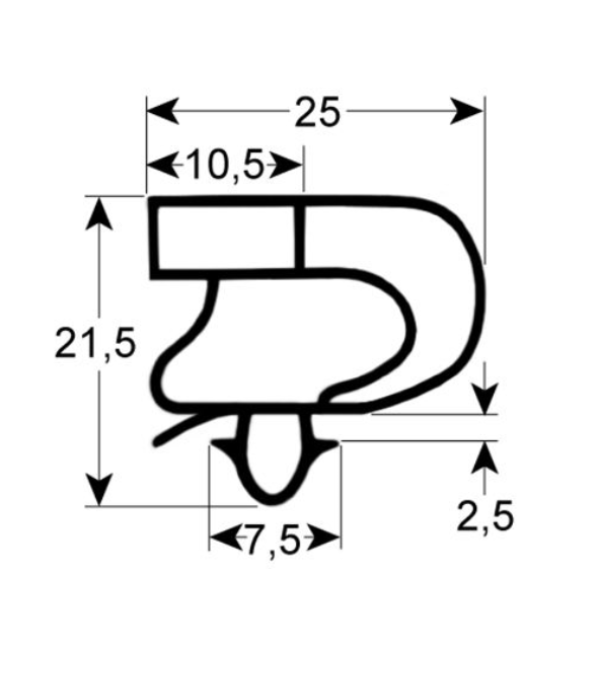Garnitura usa dulap frigorific, frigider Forcar, Fimar, Cookmax 460x592mm