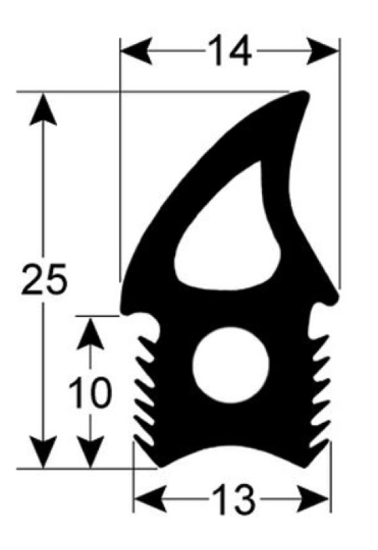 Garnitura usa cuptor UNOX cu lungimea de 2520mm